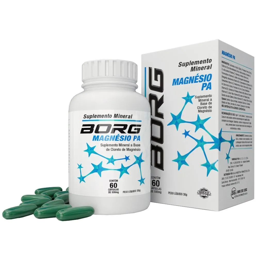 Borg Magnesio Pa Com 60 Cápsulas