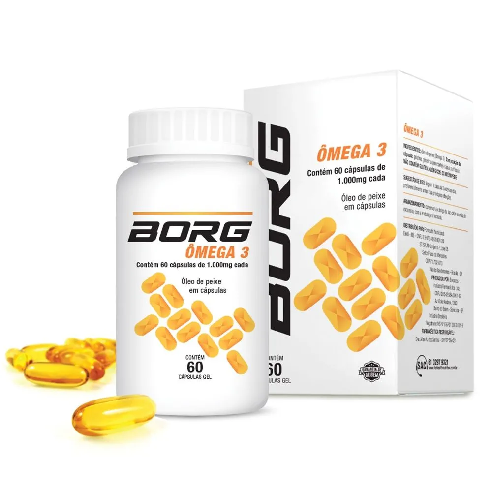 Borg Ômega 3 Com 60 Cápsulas
