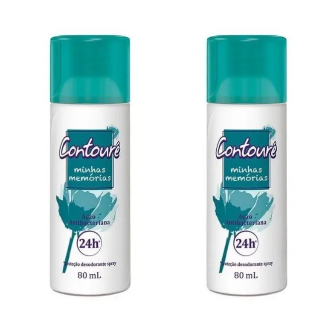 Kit c/2 Unidades de Desodorante Spray Contoure 80ml Memórias