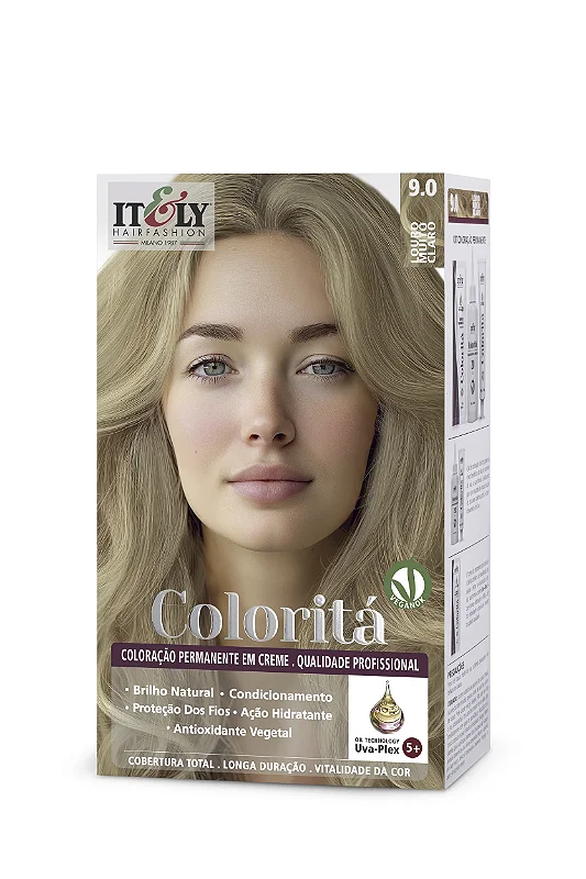 Kit Coloração Coloritá 9.0 50G Itely Hair Fashion