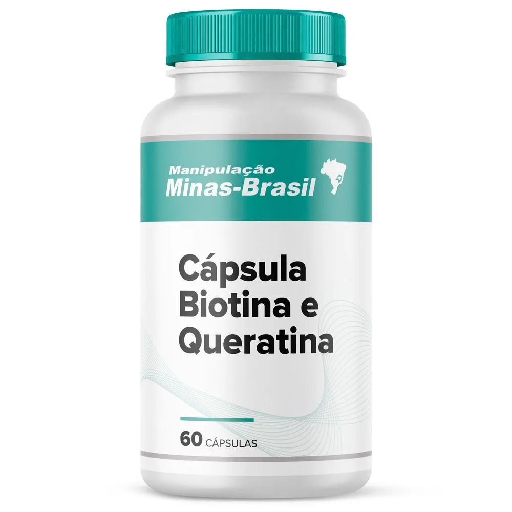 Cápsula Biotina E Queratina 60 Cápsulas