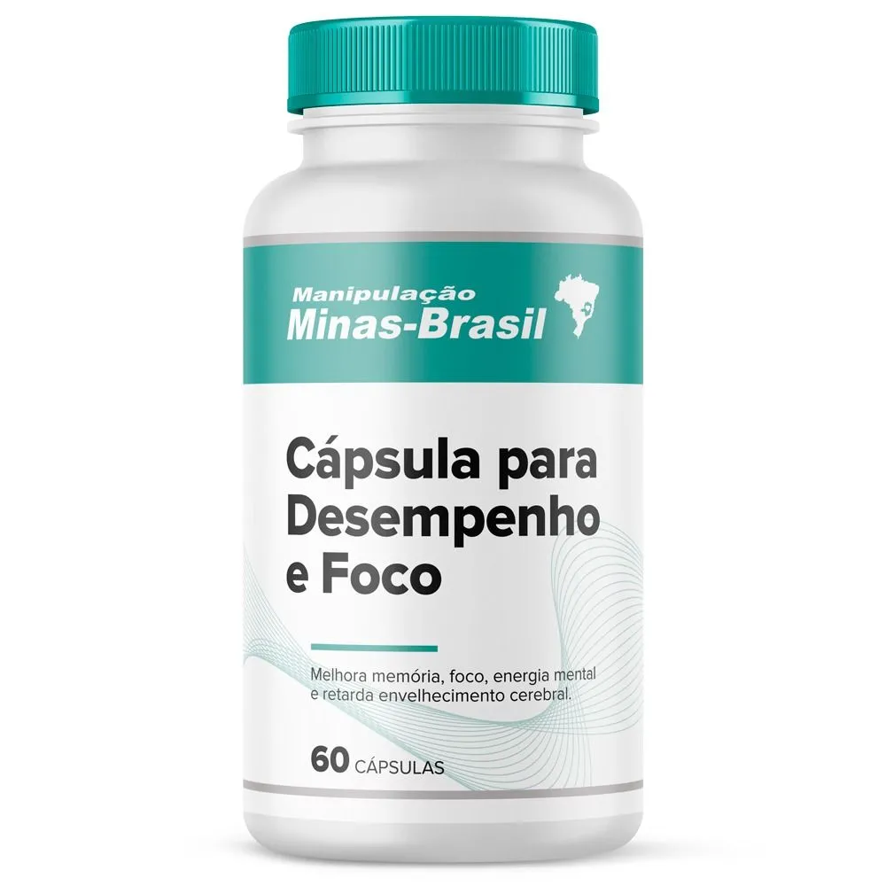 Cápsula Desempenho / Foco - Citicoline Associações - 60 Cápsulas