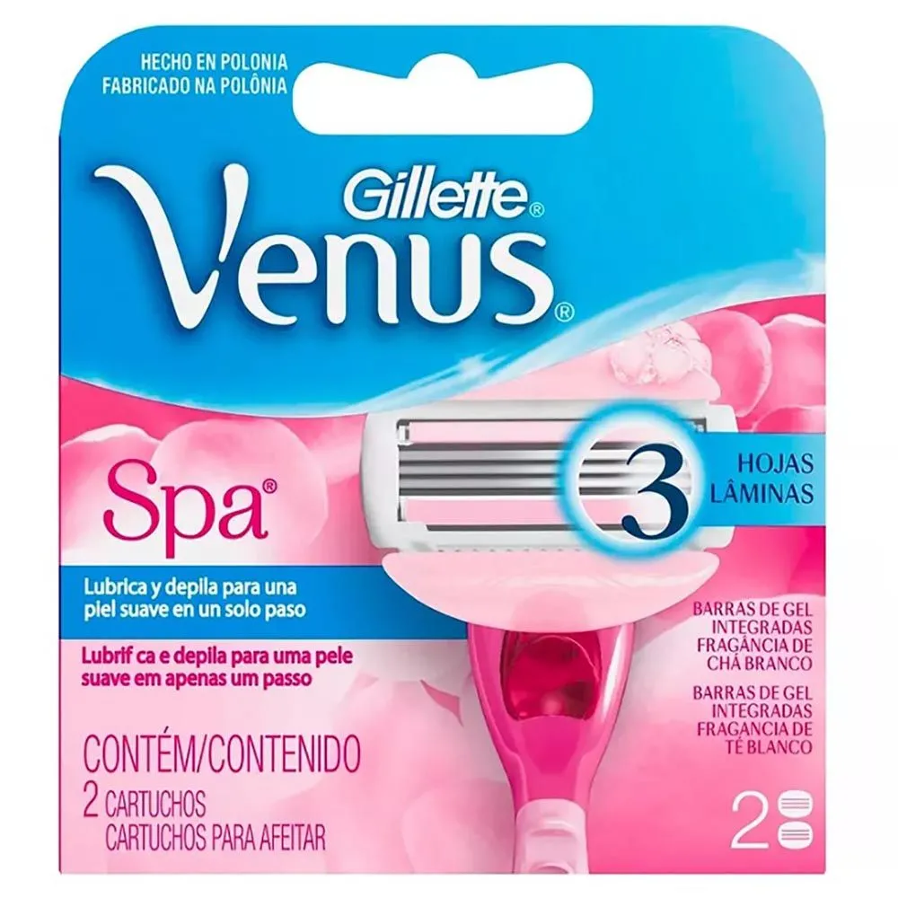 Carga Gilltte Venus Spa Com 2 Unidades