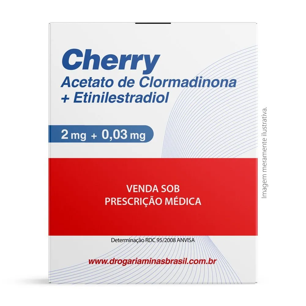 Cherry 2mg + 0,03mg com 21 Comprimidos Revestidos FQM