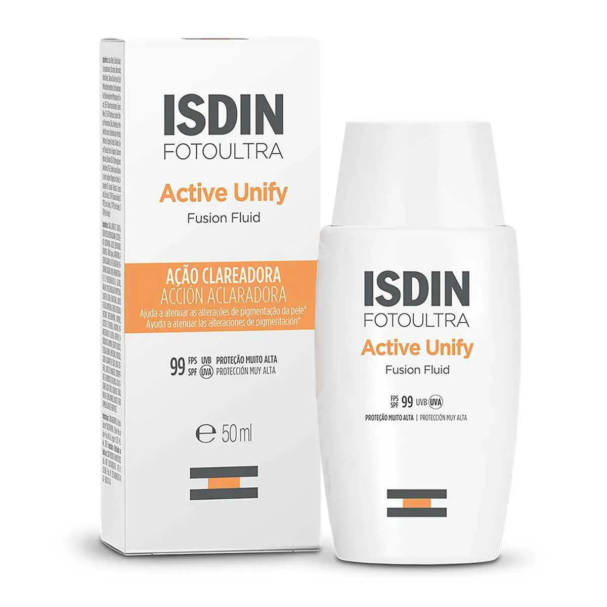 Clareador Facial Active Unify FPS99 Sem Cor Com 50ml Isdin