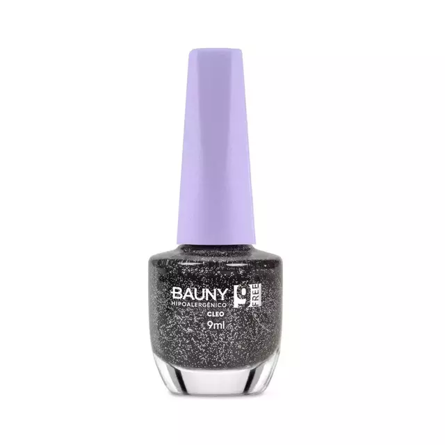 Bauny Esmalte Glitter 9Free 9ml - Cor Cleo