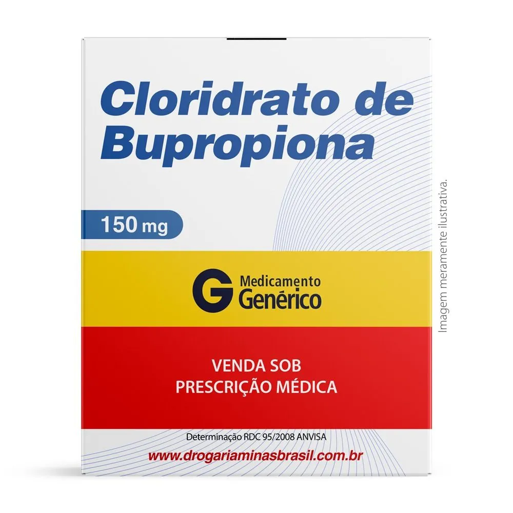 Cloridrato De Bupropiona 150Mg Com 60 Comprimidos Genérico Nova Química