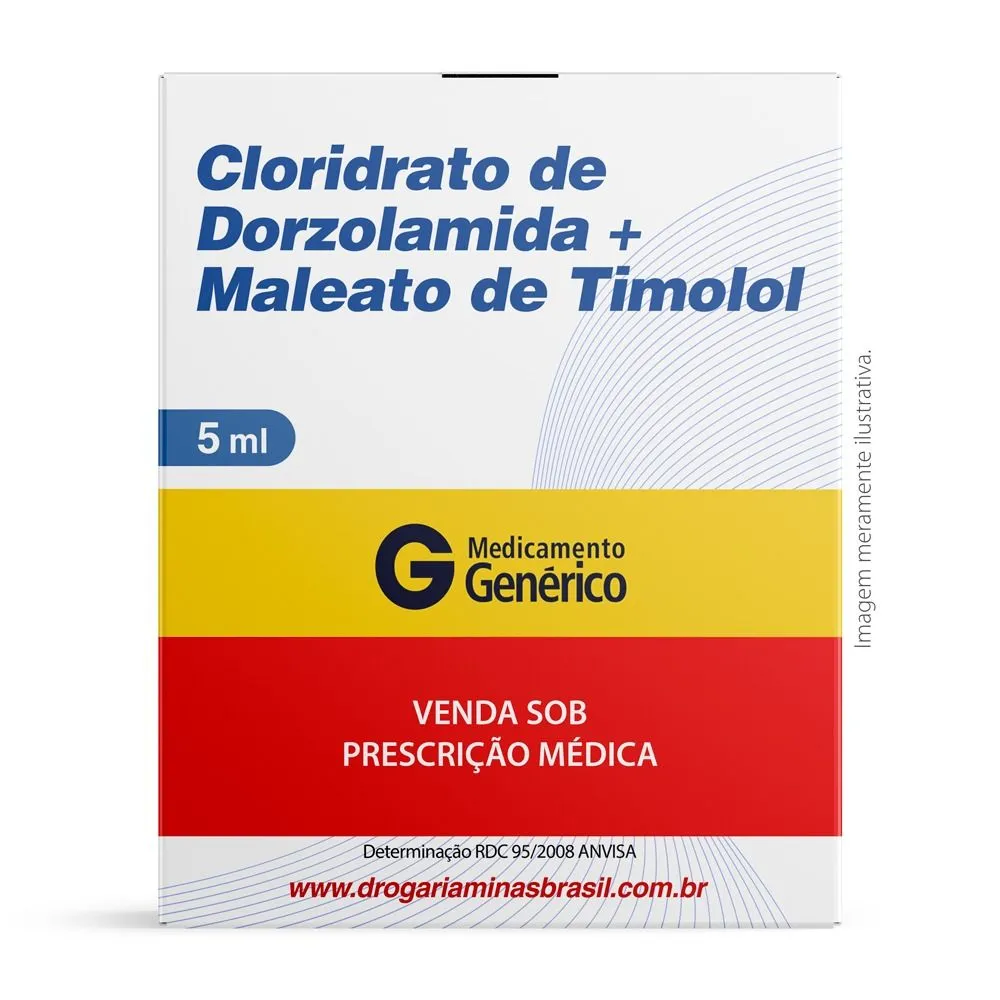 Cloridrato De Dorzolamida + Maleato De Timolol 5Ml Genérico Teuto