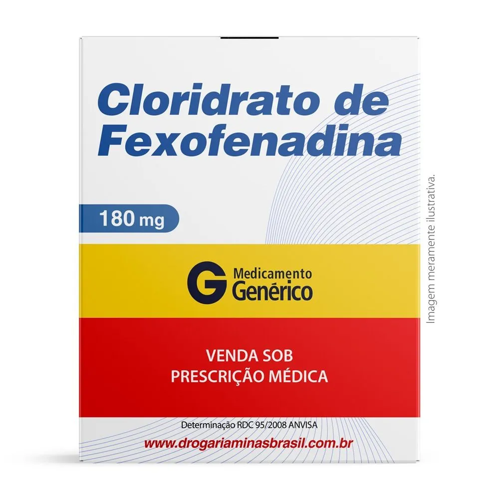 Cloridrato De Fexofenadina 180Mg Com 10 Comprimidos Genérico Nova Quimica