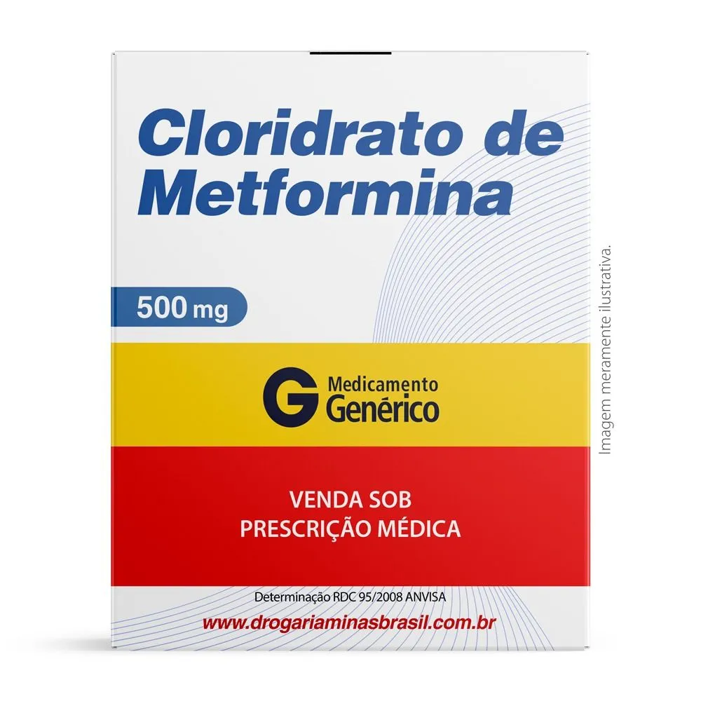 Cloridrato De Metformina 500Mg Com 30 Comprimidos Genérico Prati Donaduzzi