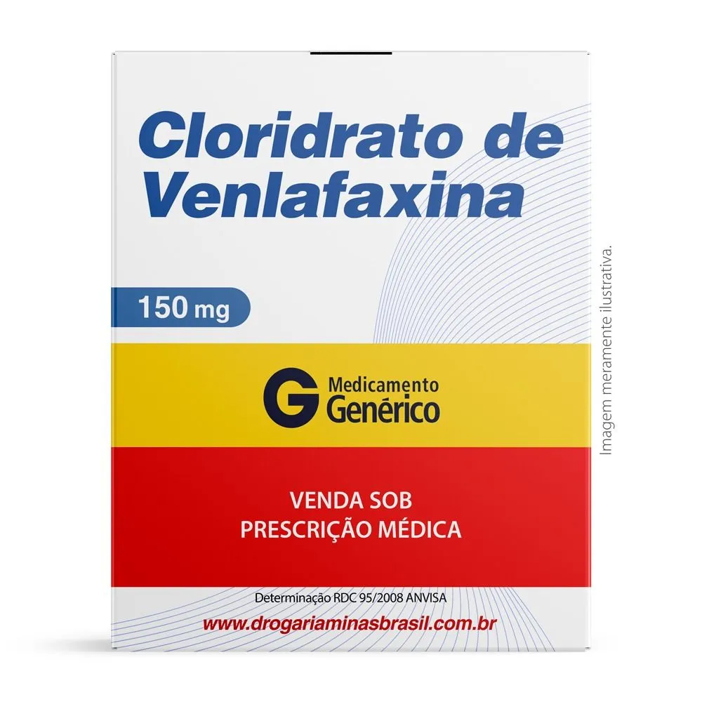 Cloridrato De Venlafaxina 150Mg Com 30 Comprimidos Genérico Medley