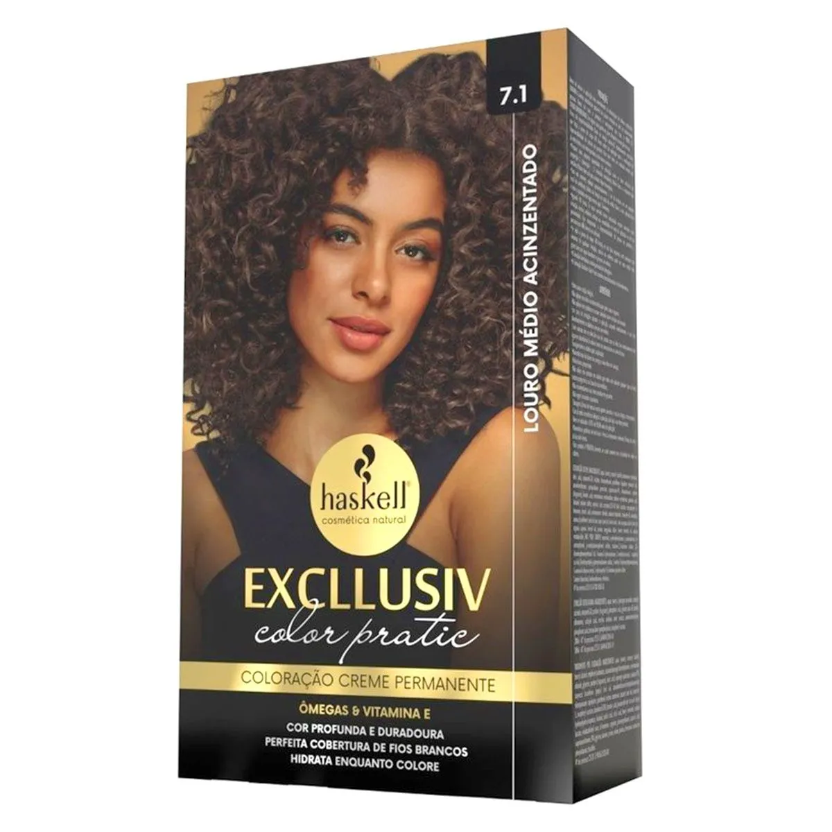 Coloração Excllusiv Color Pratic 7.1 Louro Médio Acinzentado Haskell