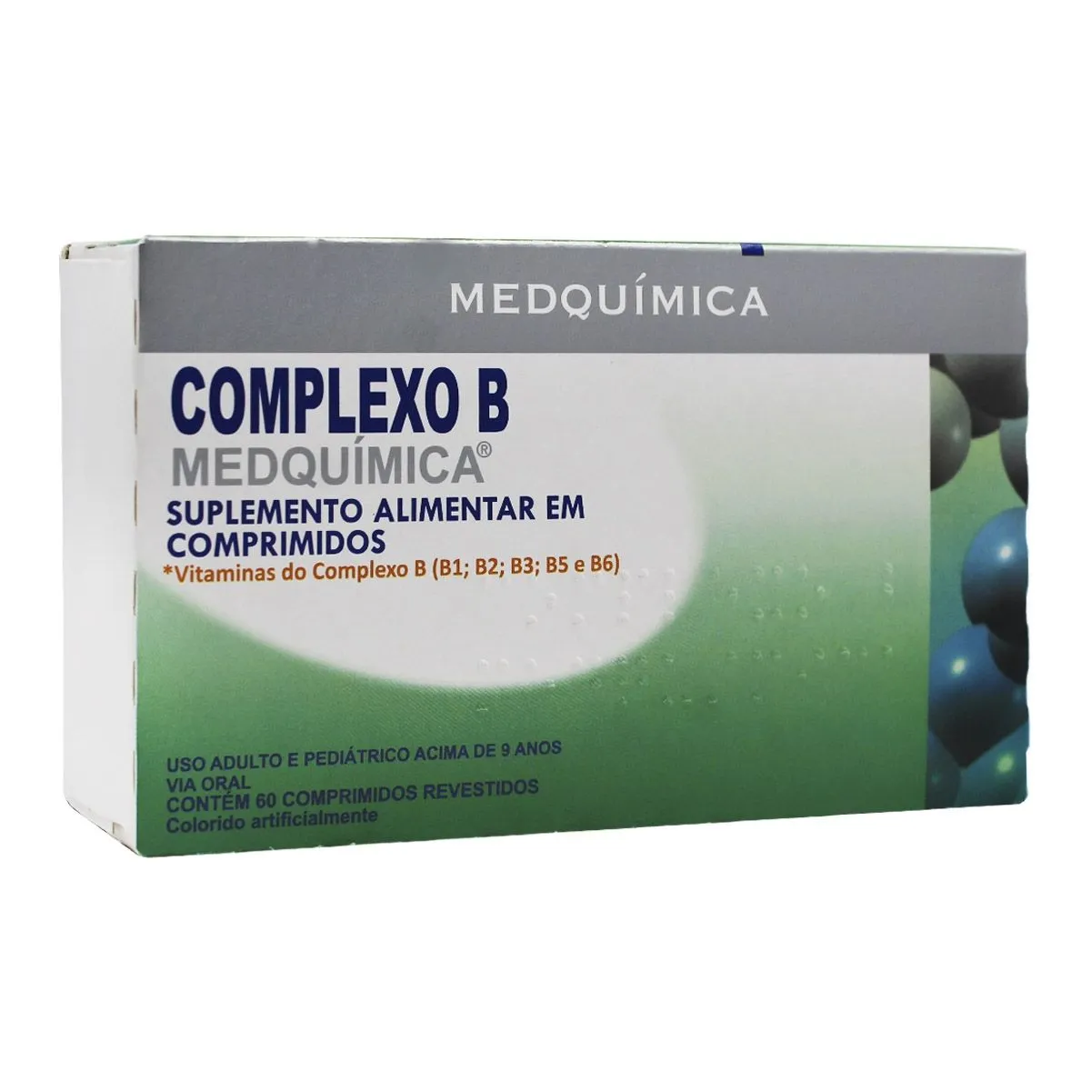 Complexo B com 60 Comprimidos Revestidos Medquímica