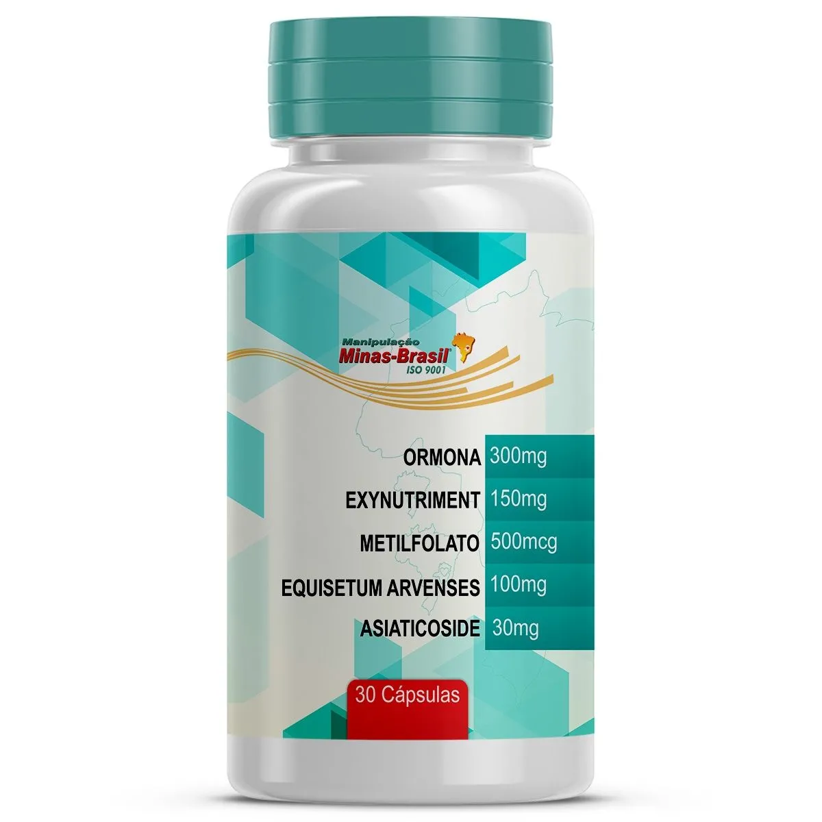 Composto Auxiliar Melhora da Função Vascular Com Ormona e Associações Com 30 Cápsulas Vegetal