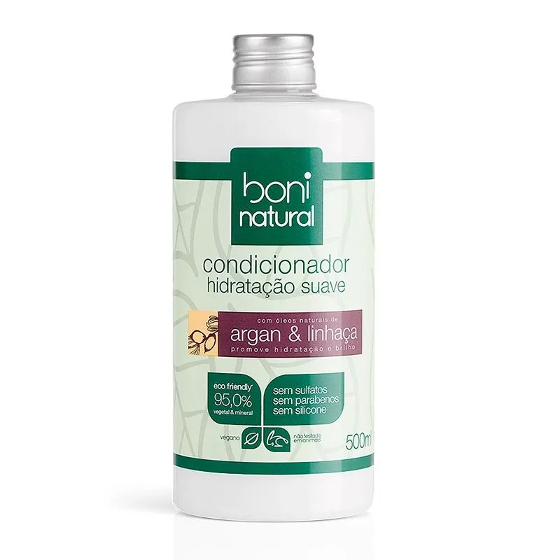 Condicionador Argan e Linhaça Boni Brasil 500ml