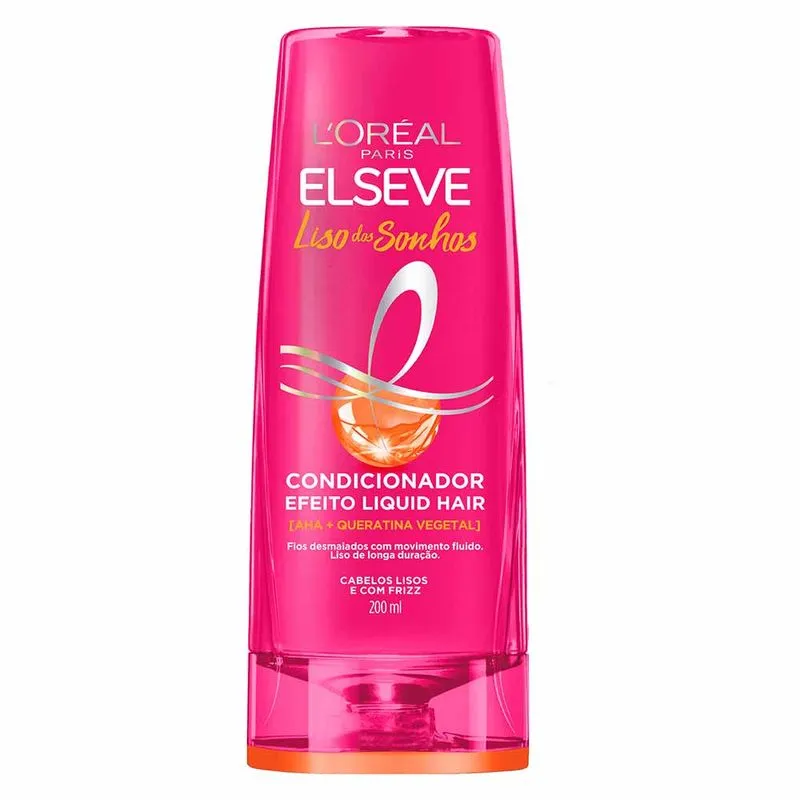 Condicionador Elseve Liso Dos Sonhos Liquid Hair 200ML L'oréal Paris