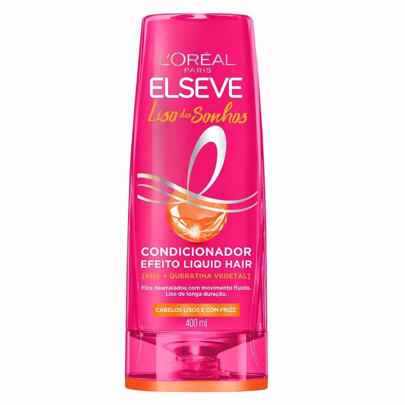 Condicionador Elseve Liso Dos Sonhos Liquid Hair 400ML L'oréal Paris
