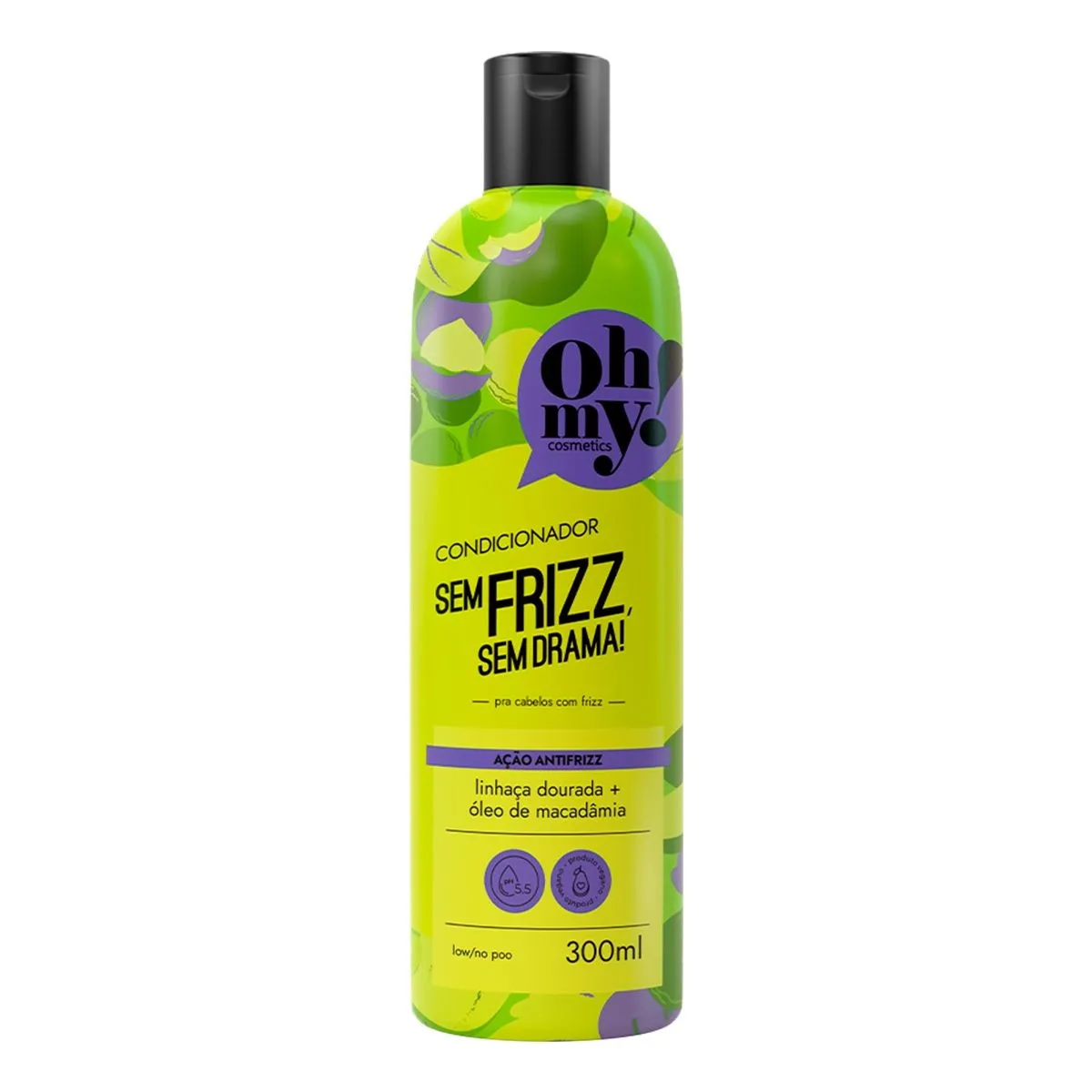 Condicionador Sem Frizz, Sem Drama! 300ml Oh my Cosmetics!