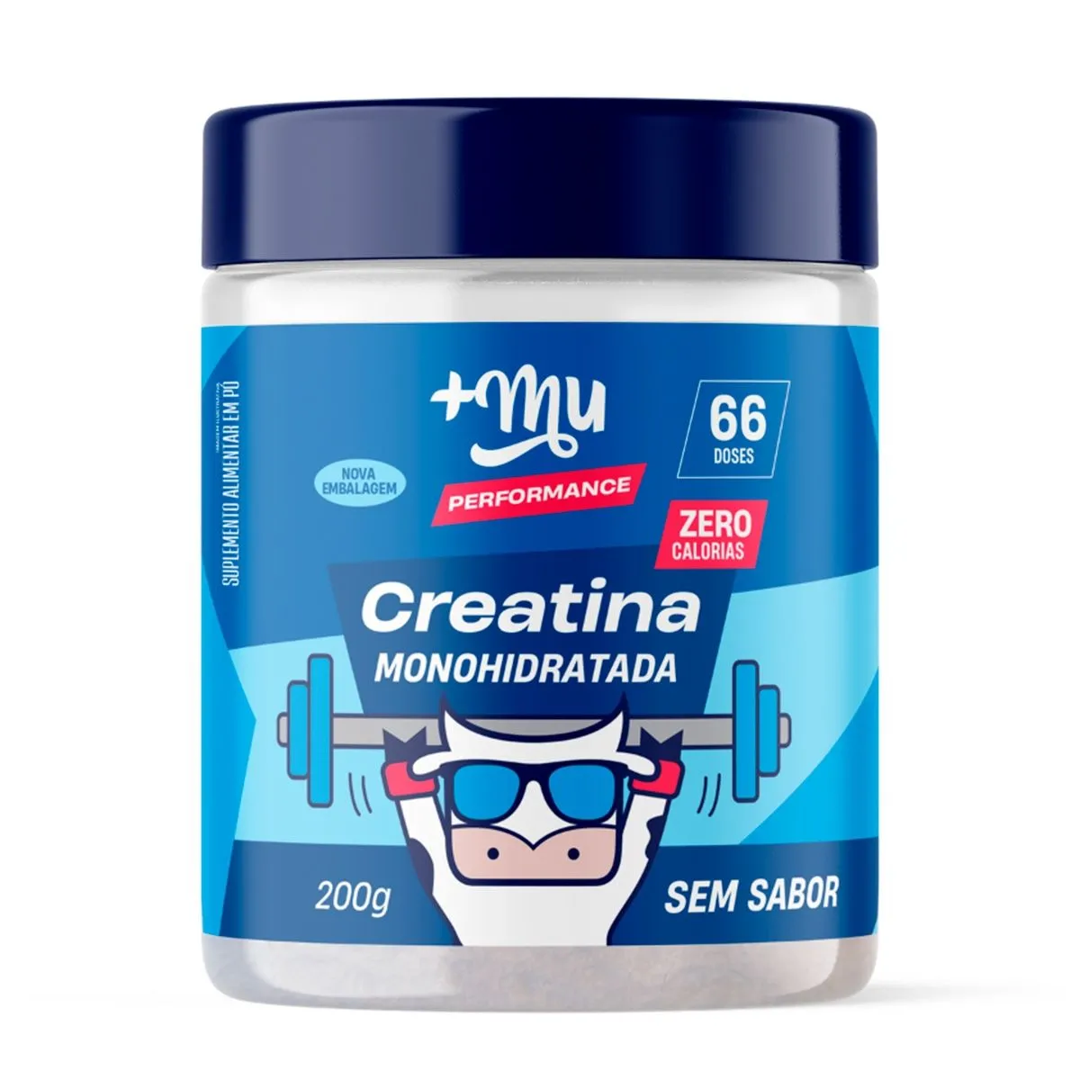 Creatina Monohidratada Performance Sem Sabor 200g +Mu