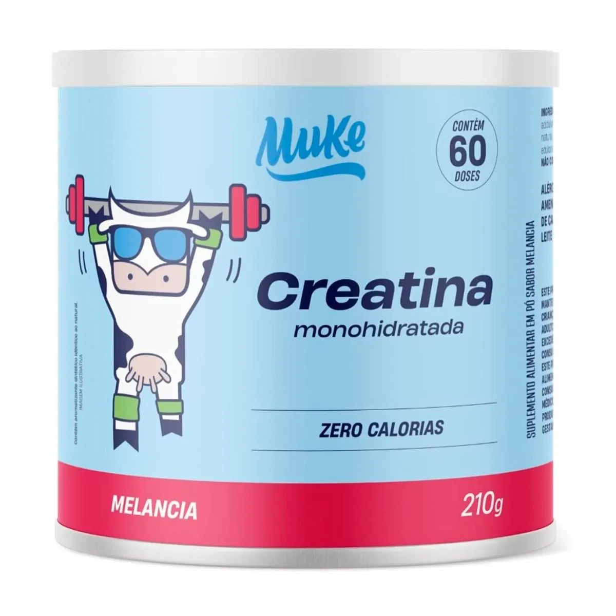 Creatina Monohidratada Sabor Melancia 210g +Mu