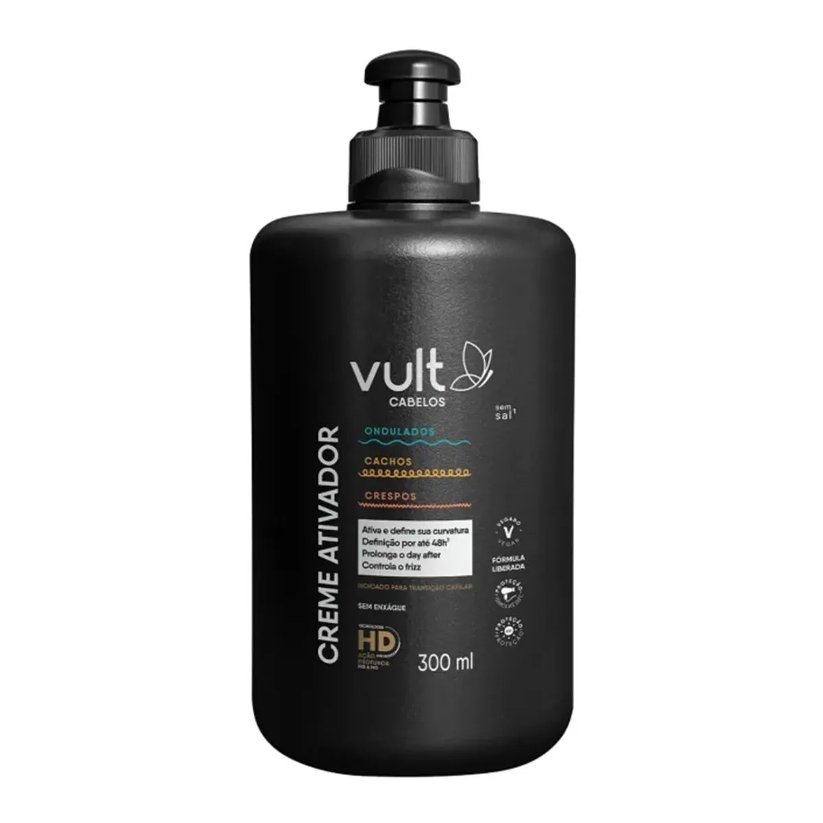 Creme Ativador Ondulados,Cacheados e Crespos Com 300ml Vult Cabelos