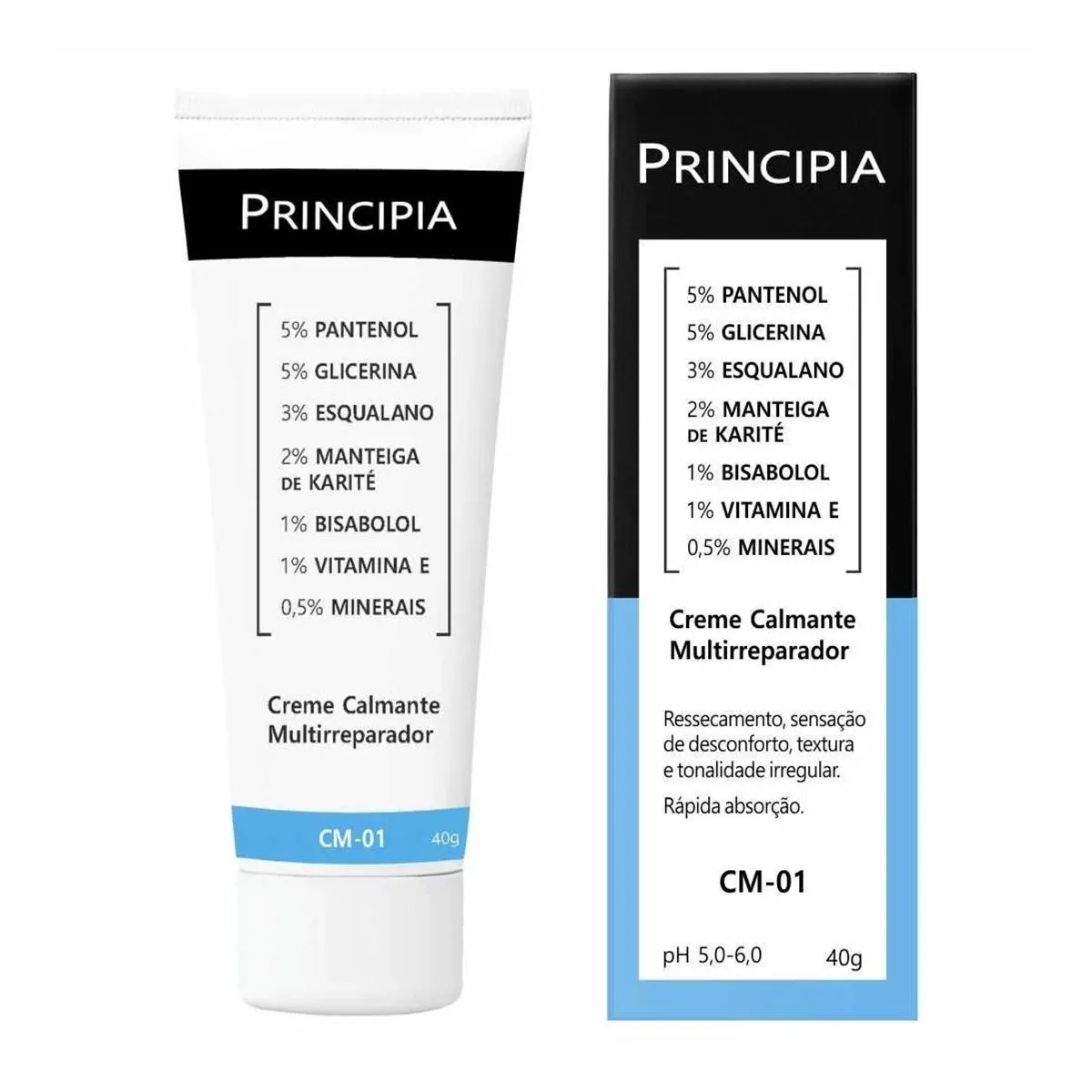 Creme Calmante Multirreparador Cm-01 Com 40g Principia