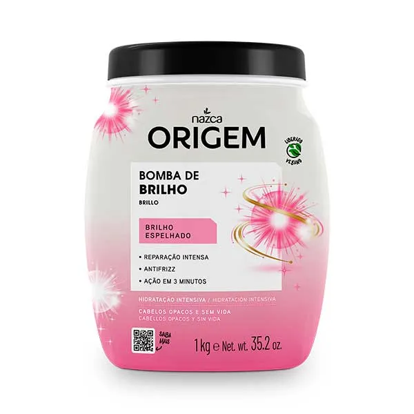 Creme de Cabelo Origem 1kg Bomba de Brilho