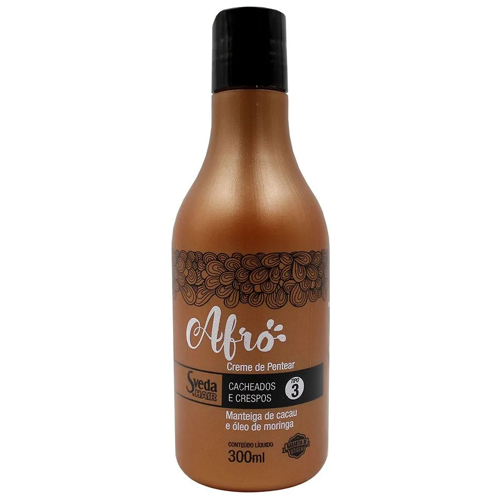 Creme de Pentear Afro Cachos Tipo 3 300ml Sveda Hair