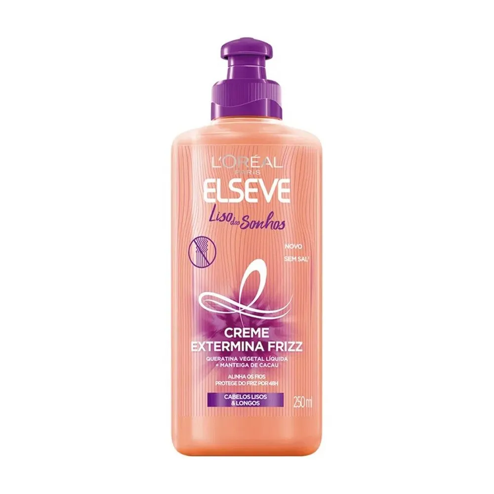 Creme de Pentear Elseve Extermina Frizz Liso dos Sonhos 250ml L’oréal Paris
