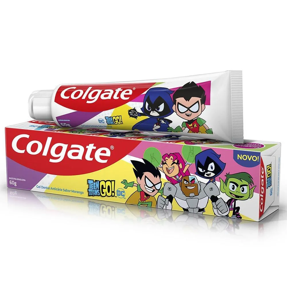 Creme Dental Colgate Sabor Morango Teen Titans Go! 60g