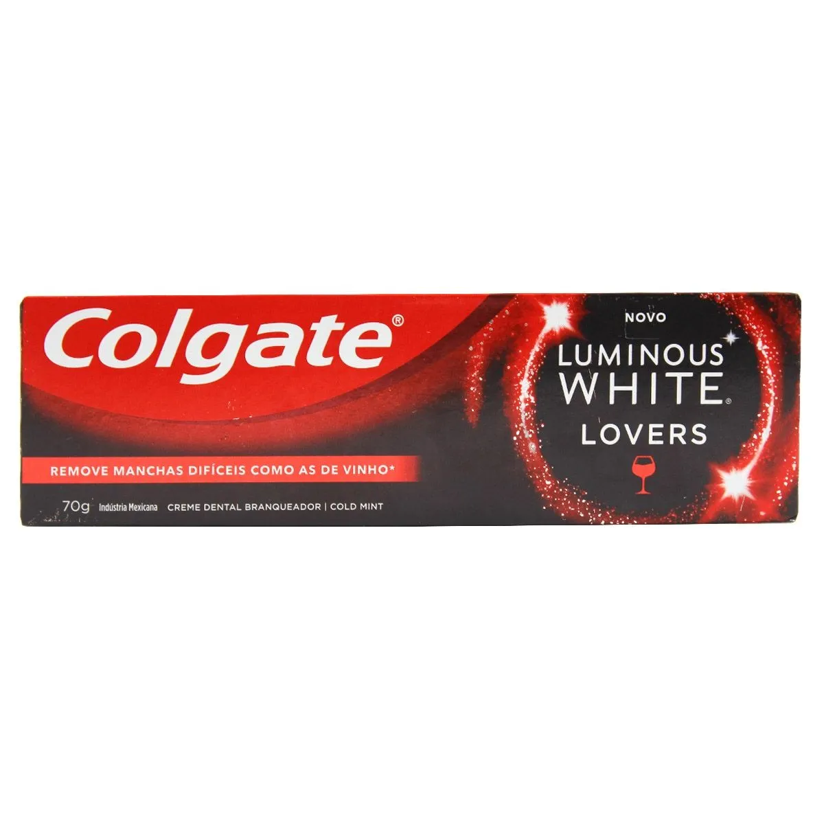 Creme Dental Luminous White Lovers Manchas Vinho 70G Colgate