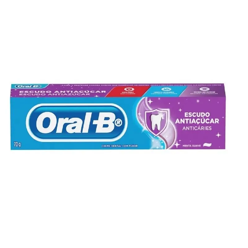 Creme Dental Oral-B Escudo Antiaçucar 70G