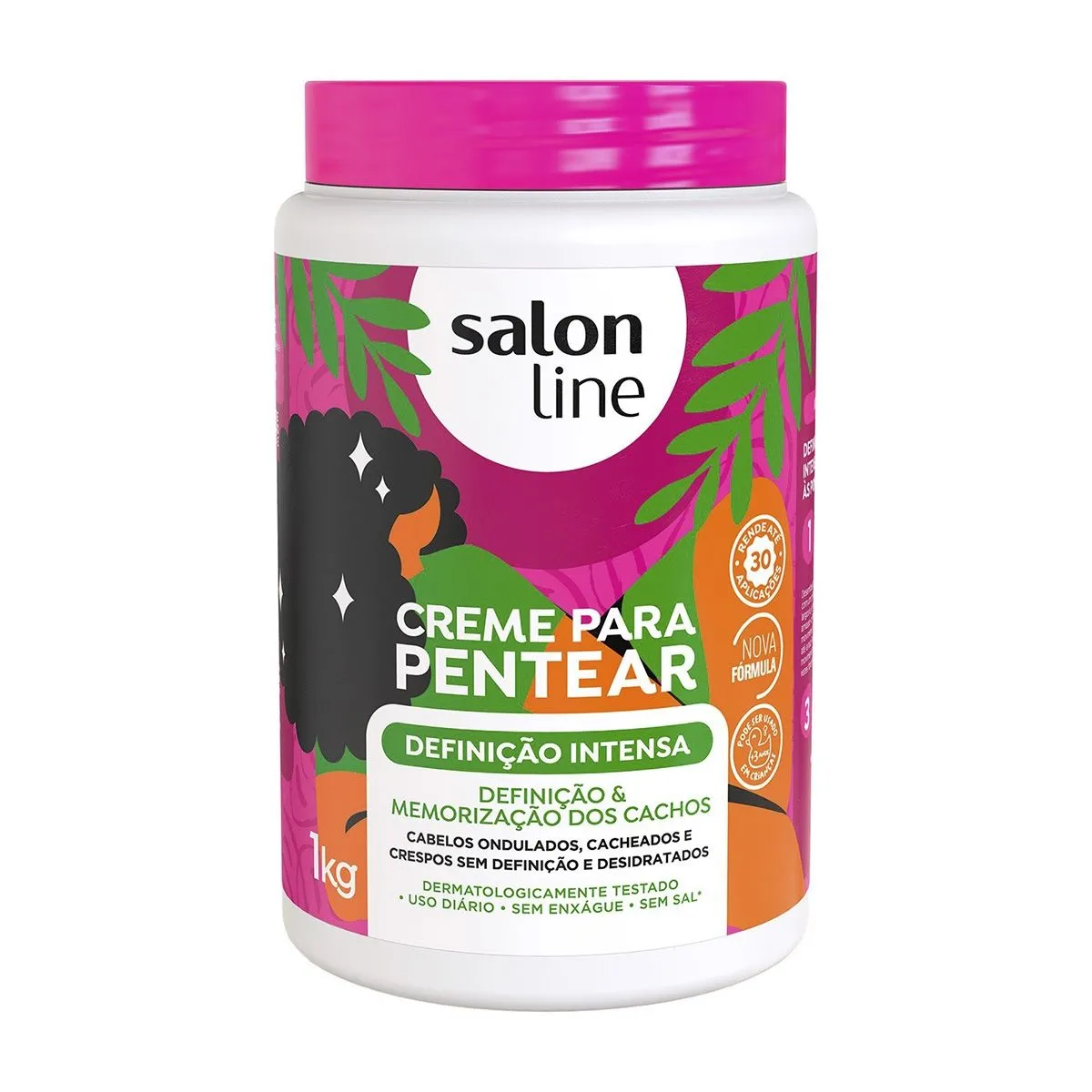 Creme Para Pentear Definição Intensa Com 1kg Salon Line