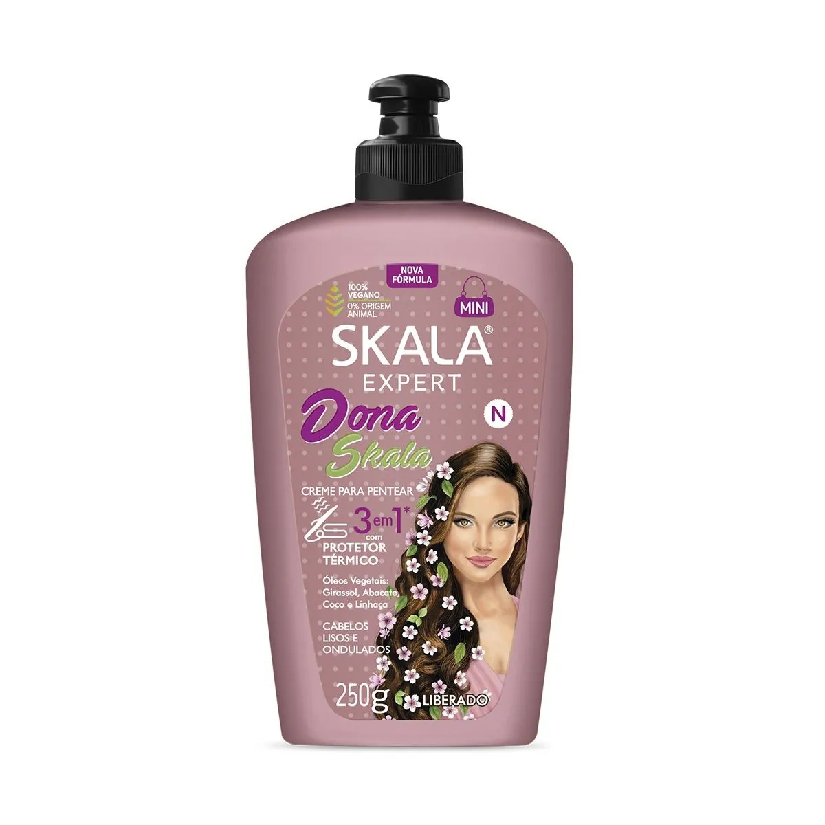 Creme Para Pentear Dona Skala 3 em 1 Com 250g
