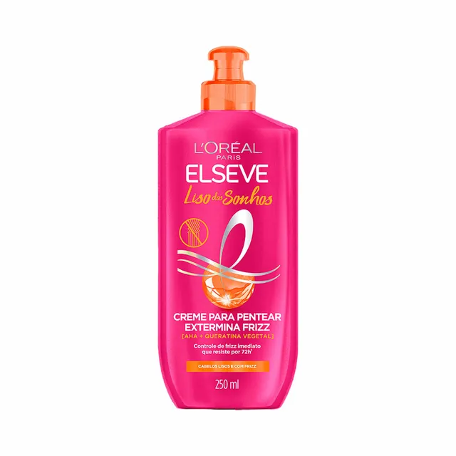 Creme Para Pentear Elseve 250ml Liso Dos Sonhos