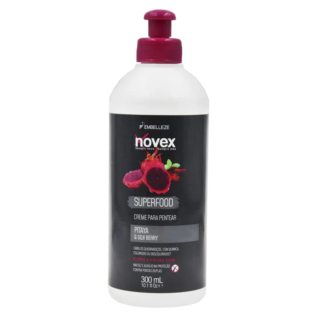 Creme para Pentear Superfood Novex Pitaya e Goji Berry 300ml Embelleze