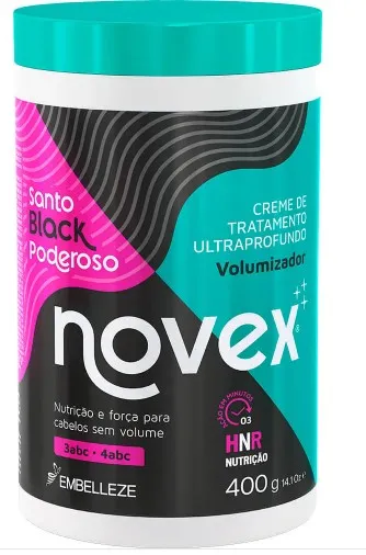 Creme de Tratamento Novex Santo Black 400g