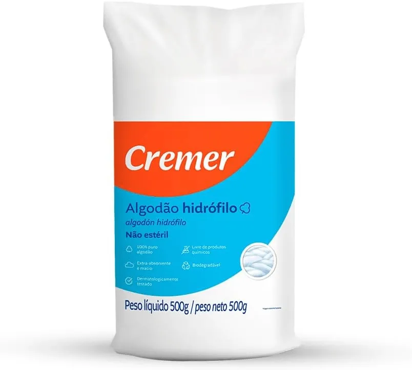 Cremer Algodão Hidrófilo 500g