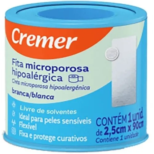 Cremer Fita Microporosa Branca 2,5cm X 90cm