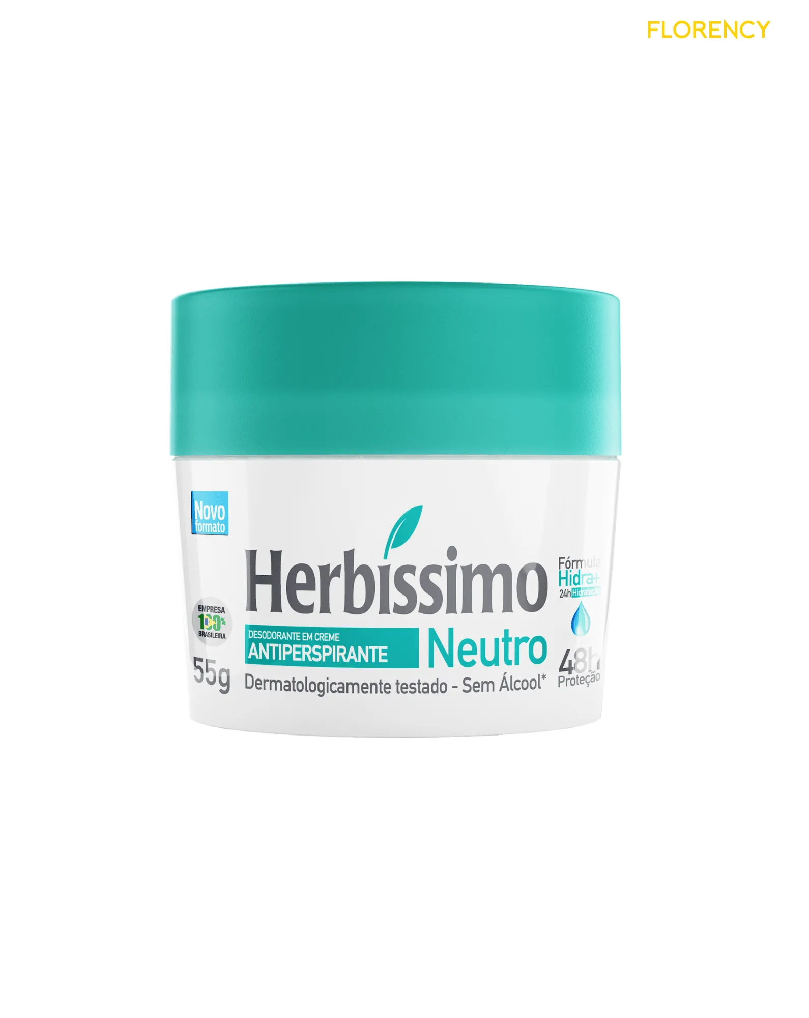 Desodorante Pote Herbíssimo Neutro 55g