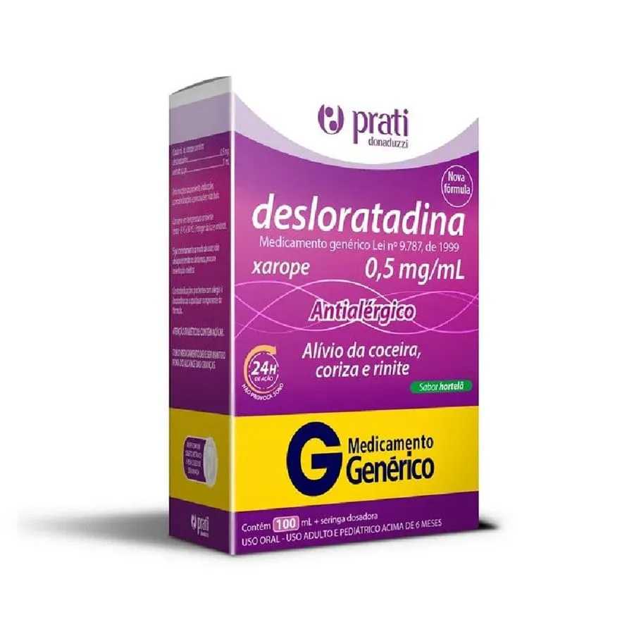Desloratadina Xarope Genérico Prati-Donaduzzi 0,5mg/ml 100ml