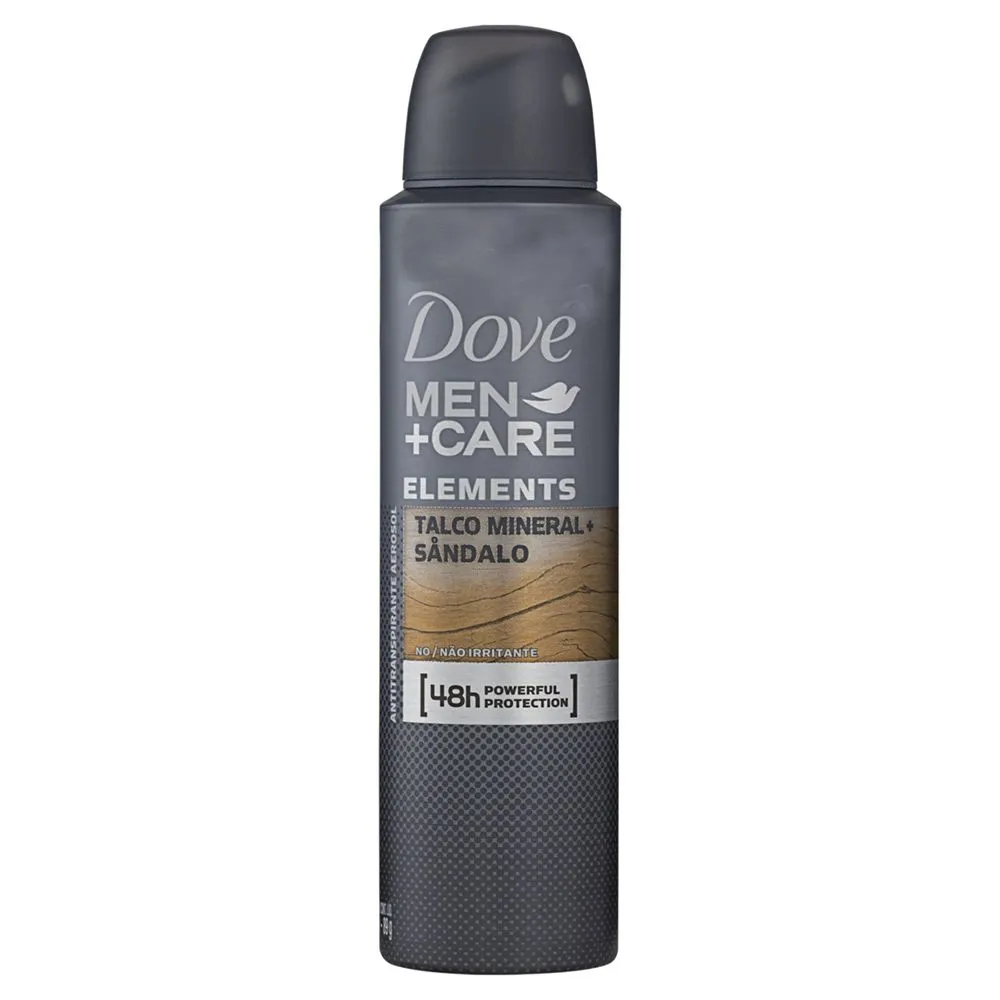 Desodorante Aerosol Dove Men Care Elements Talco Mineral E Sândalo 150ml