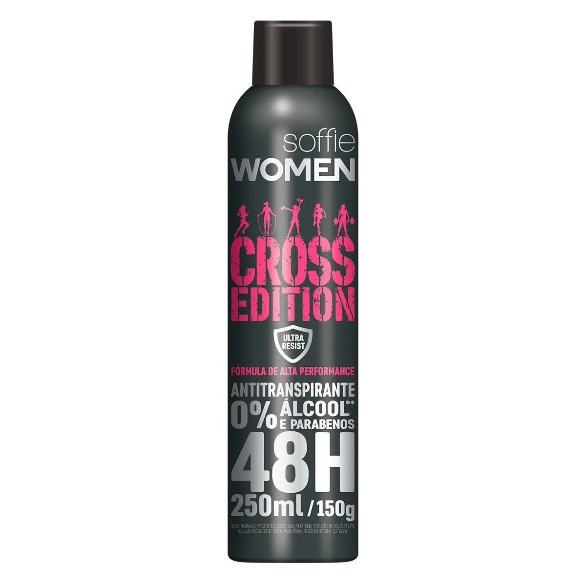 Desodorante Antitranspirante Aerosol Soffie Cross Edition Women 250ml