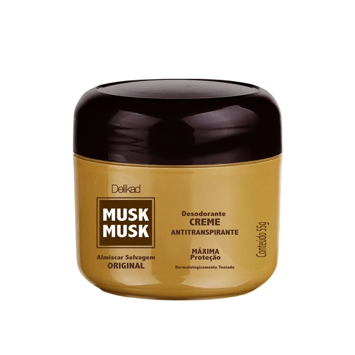 Desodorante Antitranspirante Creme Musk 55g Delikad