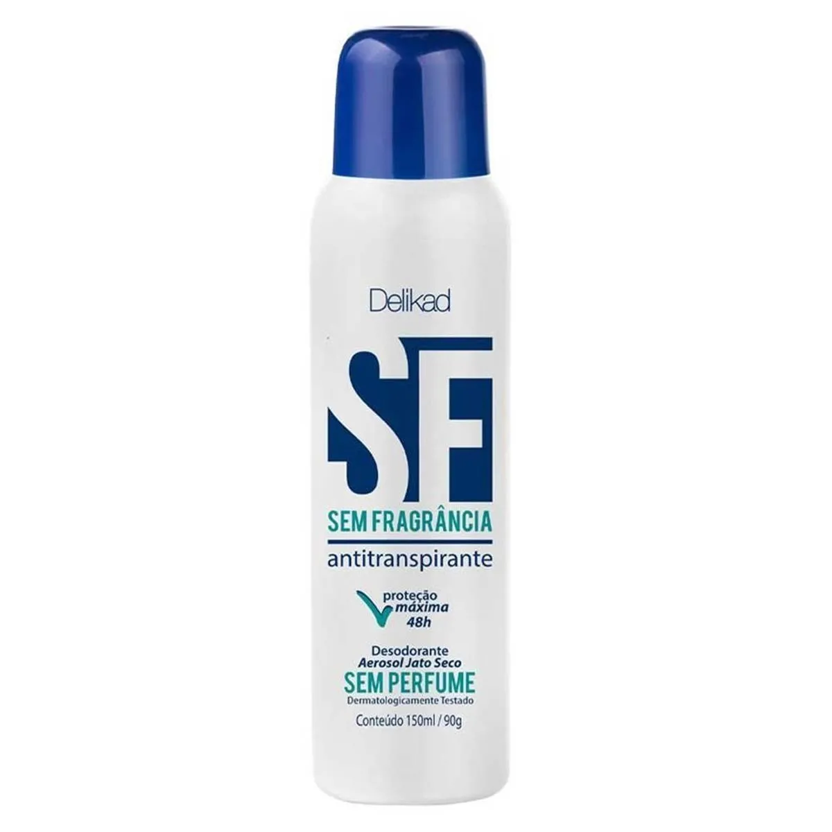 Desodorante Antitranspirante Sem Fragrancia Aerosol 150ml Delikad