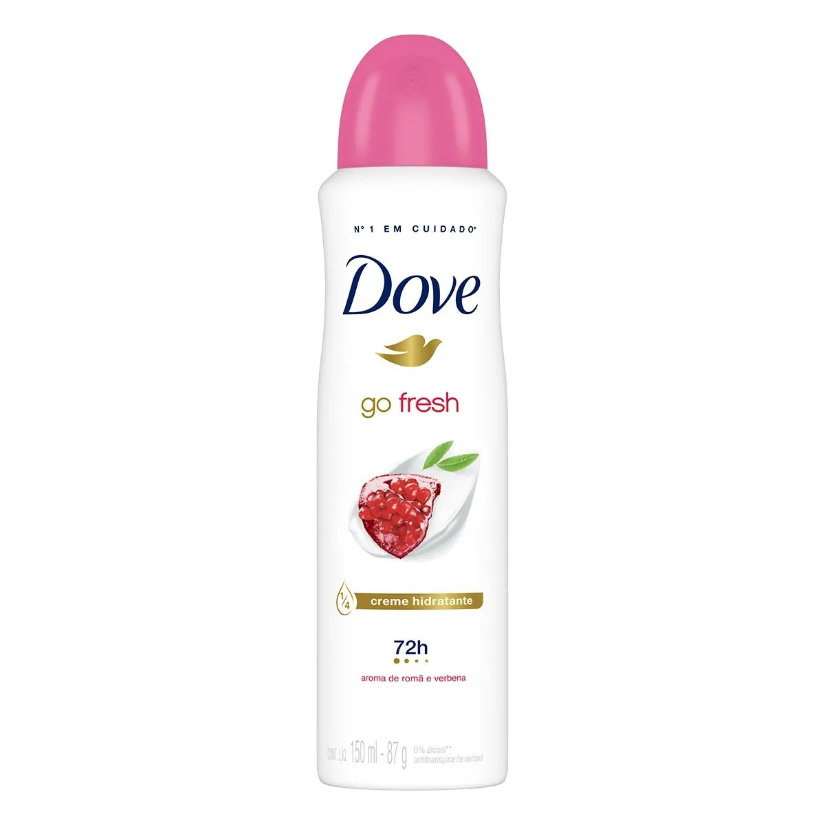 Desodorante Dove Go Fresh Romã e Verbena Aerosol Antitranspirante com 150ml