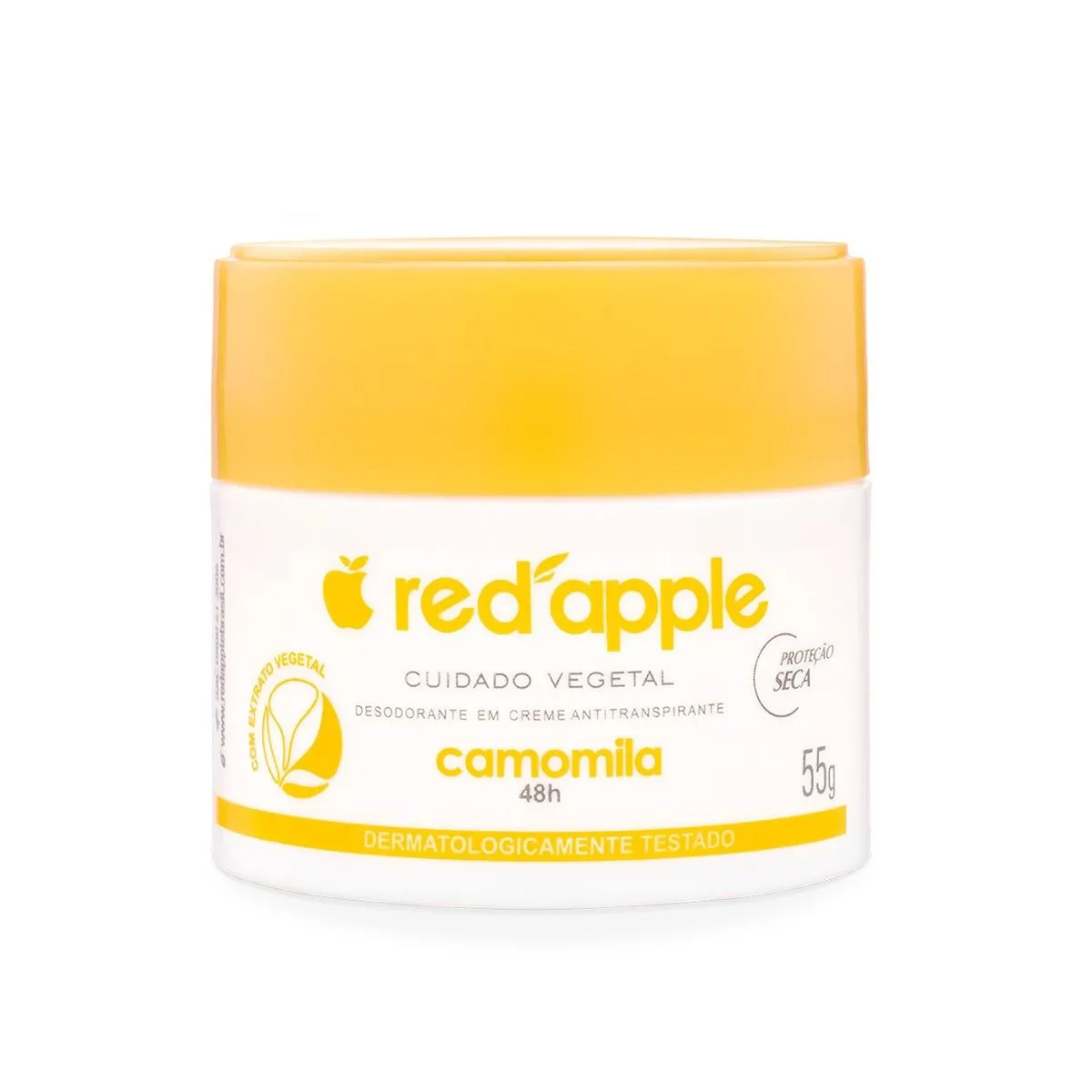Desodorante Em Creme Antitranspirante Camomila Com 55G Red Apple