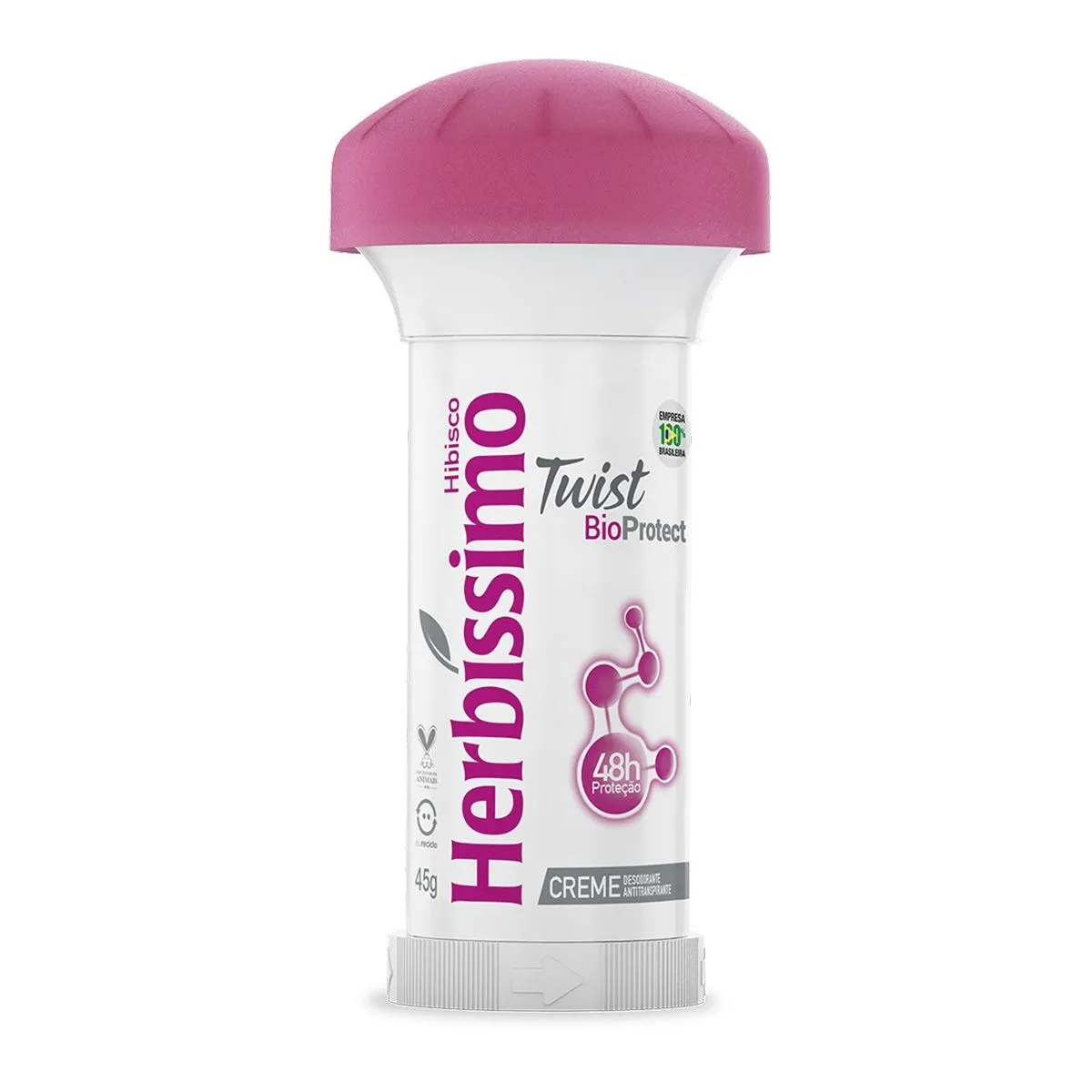 Desodorante Herbissimo Twist Creme Antitranspirante Hibisco Com 45G