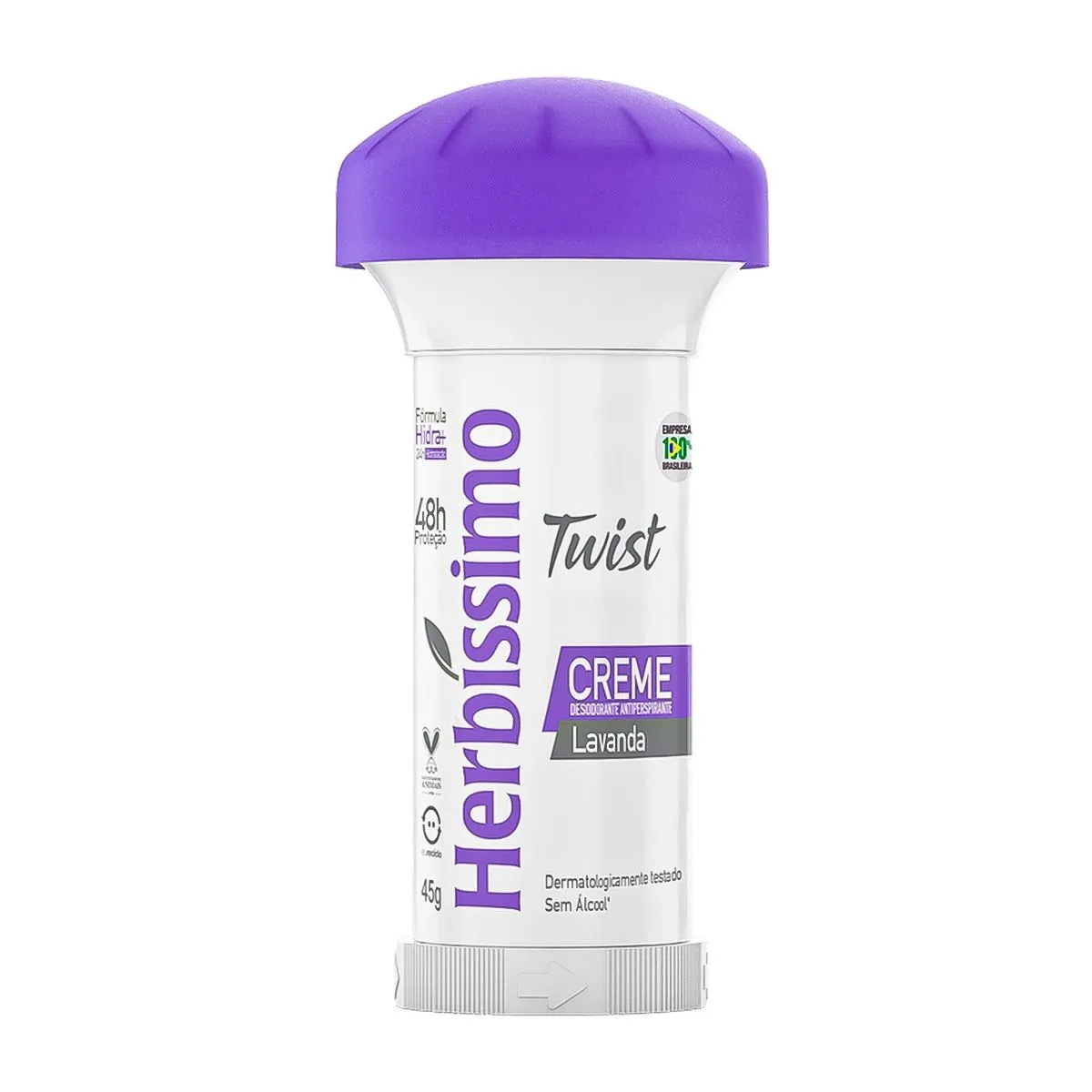 Desodorante Herbissimo Twist Creme Antitranspirante Lavanda Com 45G