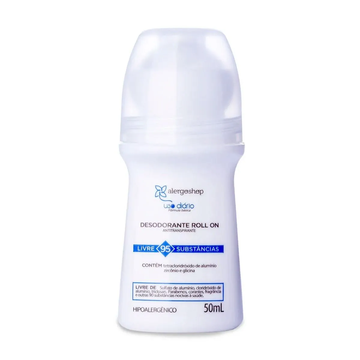 Desodorante Rollon Hipoalergênico Alergoshop 50Ml